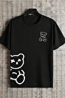 Uyguntarz Unisex Draw Bear Baskılı Tasarım Tshirt