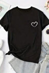Uyguntarz Unisex Hearts Baskılı Tasarım Tshirt