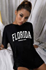 Uyguntarz Unisex Florida Baskılı Tasarım Tshirt