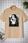 Uyguntarz Unisex Mona Lisa Baskılı Tasarım Tshirt