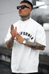 Uyguntarz Unisex West Coast Baskılı Oversize Tshirt