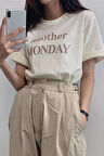 Uyguntarz Unisex Another Monday Baskılı Oversize Tshirt
