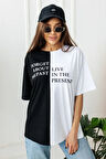 Uyguntarz Unisex Forget Live Baskılı Oversize Tshirt
