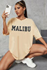 Uyguntarz Unisex Malibu Baskılı Tasarım Tshirt