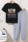 Uyguntarz Çocuk New York Alt - Üst Eşofman Takımı