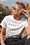 Uyguntarz Unisex Dreamer Baskılı Oversize Tshirt