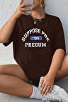 Uyguntarz Unisex Suppose Pre Baskılı Oversize Tshirt