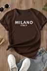 Uyguntarz Unisex Milano Baskılı Oversize T-shirt
