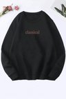 Classical Baskılı Oversize Sweatshirt
