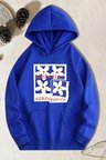 Iridescent Serendipity Baskılı Oversize Sweatshirt