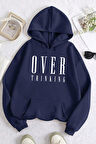 Uyguntarz Over Thinking Baskılı Unisex Oversize Sweatshirt