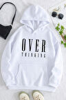 Uyguntarz Over Thinking Baskılı Unisex Oversize Sweatshirt