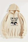 I'm Not Short Baskılı Unisex Oversize Sweatshirt
