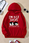 Uyguntarz I'm Not Short Baskılı Unisex Oversize Sweatshirt
