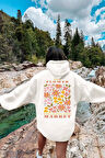 Uyguntarz Flower Baskılı Oversize Sweatshirt