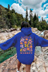 Uyguntarz Flower Baskılı Oversize Sweatshirt