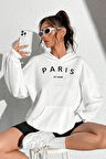 Uyguntarz Paris Baskılı Oversize Sweatshirt
