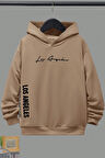 Uyguntarz Los Angles Baskılı Erkek - Kız Çocuk Rahat Kalıp Sweatshirt
