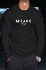 Milano Baskılı Oversize Sweatshirt