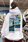 Vangogh Baskılı Oversize Sweatshirt