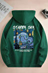 Uyguntarz Starry Sky Baskılı Unisex Oversize Sweatshirt