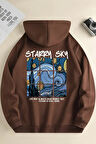 Uyguntarz Starry Sky Baskılı Unisex Oversize Sweatshirt