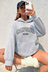 Uyguntarz California Baskılı Oversize Sweatshirt