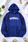 Uyguntarz Baseball Baskılı Oversize Sweatshirt