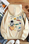 Uyguntarz The Galaxy Baskılı Oversize Sweatshirt