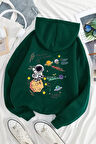 Uyguntarz The Galaxy Baskılı Oversize Sweatshirt
