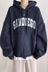 Sandiego Baskılı Oversize Sweatshirt