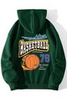 Basketball 76 Baskılı Oversize Sweatshirt