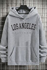Uyguntarz Unisex Los Angles  Baskılı Sweatshirt