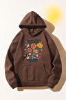 Uyguntarz Flowers  Baskılı Oversize Sweatshirt