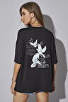 Uyguntarz Love And Peace Baskılı Unisex Oversize Tshirt
