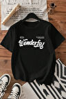 Uyguntarz Wonderful Baskılı Unisex Oversize Tshirt