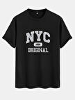 Uyguntarz NYC Baskılı Unisex Oversize Tshirt