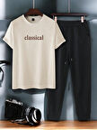 Unisex 2'li Classical Baskılı Eşofman Takımı