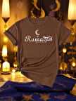 Beyaz Ramadan Kareem Baskılı Tasarım Tshirt