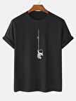 Unisex Mini Astranot Tasarım Basklı Tshirt