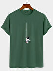 Unisex Mini Astranot Tasarım Basklı Tshirt