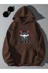 Mood Baskılı Oversize Sweatshirt