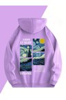 Vangogh Baskılı Oversize Sweatshirt