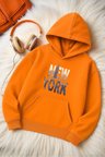 New York Baskılı Oversize Sweatshirt