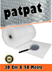 Balonlu Poşet Patpat  30cm X 50metre Havalı Naylon Pat Pat Ambalaj Pat Pat - 30cm X 50metre