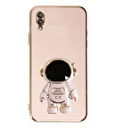 Smcase Samsung Galaxy A10 Kılıf Standlı Kamera Korumalı Astronot Silikon