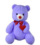 Sevgiliye Özel HEDİYE- 80 cm Kalp Tutan, Oturan Sevimli Peluş Ayı