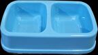 KEDİ ve KÖPEKLER İÇİN RENKLİ PLASTİK MAMA KABI 0,30 LİTRE X 2