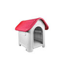 Plastik Köpek Kulübesi Kapısız 84x70x68 Cm - Karışık Renk Gönderilecektir.
