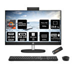 HP 24-CR0013NT R7 7730U 20GB 256GB SSD Radeon Graphics 23.8" FHD IPS W11P All In One PC Siyah & PER4